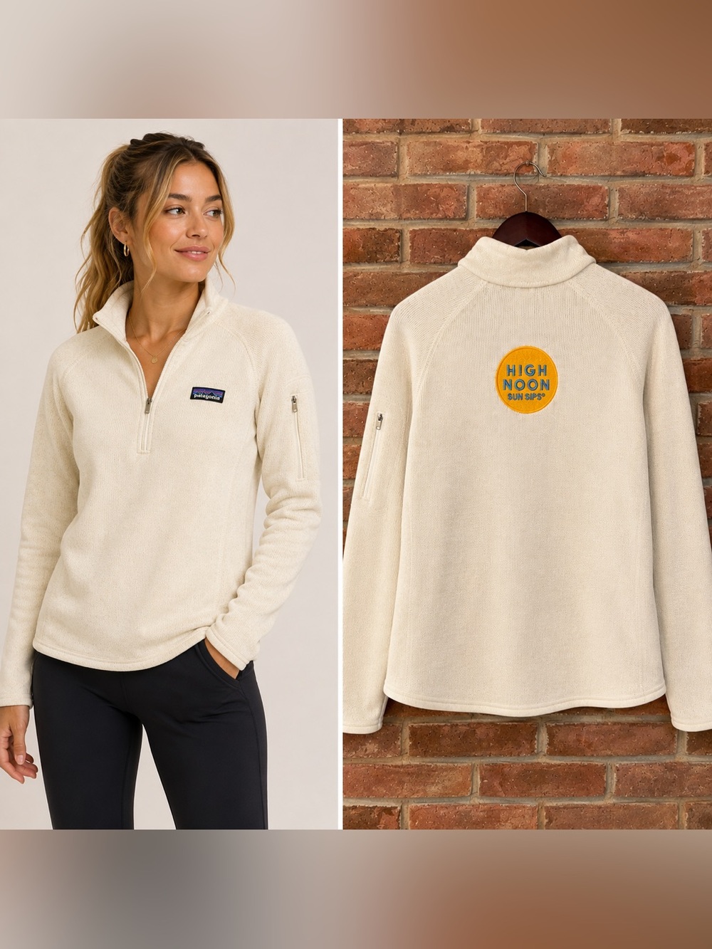 Women’s Patagonia x High Noon Sun Sips Quarter Zip Pullover Size Large